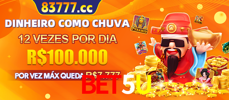 Banner do programa de recompensas Recomende para amigos do BET5U, detalhando os bônus por convidar amigos, com prêmios que chegam a R$288.888.